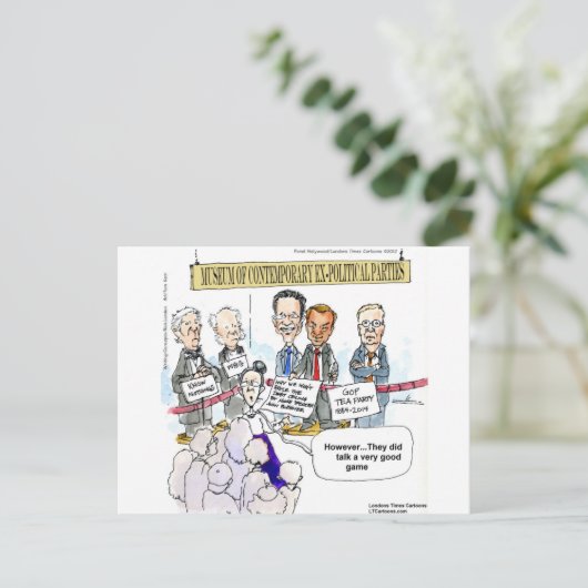 Museum van ex - politieke partijen Funny Gifts & T Briefkaart (Staand voorkant)