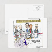 Museum van ex - politieke partijen Funny Gifts & T Briefkaart (Voorkant / Achterkant)