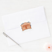 Museum Vierkante Sticker