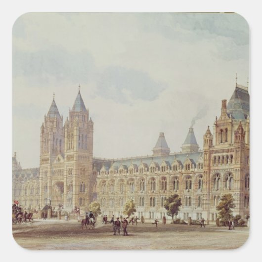 Museum voor Natuurhistorie Vierkante Sticker (Voorkant)