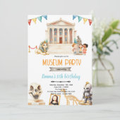 Museumdagfeest uitnodiging (Staand voorkant)