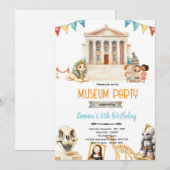 Museumdagfeest uitnodiging (Voorkant / Achterkant)