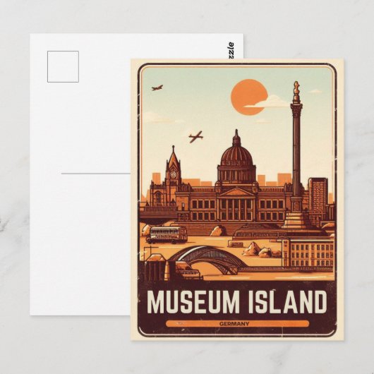 Museumeiland Berlijn - het historische hart van Be Briefkaart (Voorkant / Achterkant)