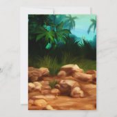 MUSEUMFEEST Dinosaurus Botten Mystery Cave Verjaar Kaart (Achterkant)