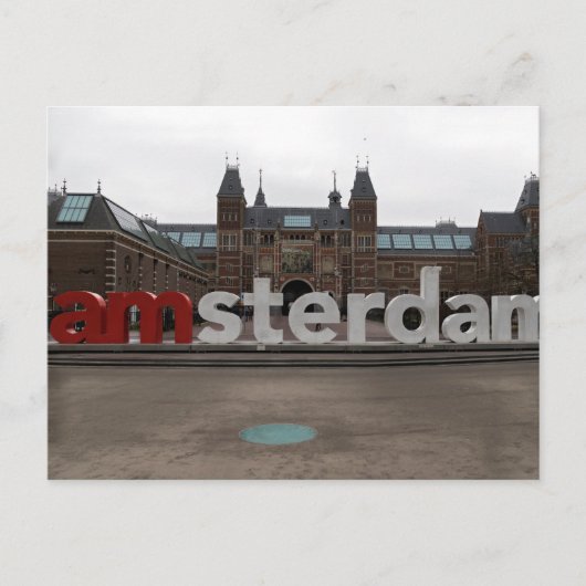 museumplein amsterdam briefkaart (Voorkant)