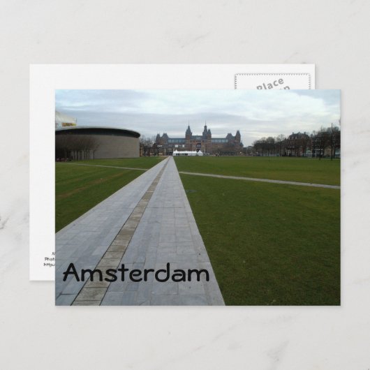 Museumplein, Amsterdam Briefkaart (Voorkant / Achterkant)