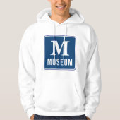Museumteken Mannen Hoodie (Voorkant)
