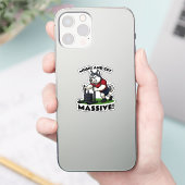 Mush and Get Massive – Funny Husky Sled Push Sticker (Telefoon)