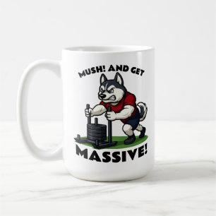 Mush en word Massaal – Grappige Husky Sled Push Koffiemok