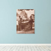 Mush Faker and Ginger Beer Maker, uit 'Street Lif' Canvas Afdruk (Insitu (Houten vloer))