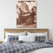 Mush Faker and Ginger Beer Maker, uit 'Street Lif' Canvas Afdruk (Insitu (Slaapkamer))