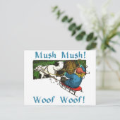 Mush Mush Wof Wof Briefkaart (Staand voorkant)
