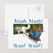 Mush Mush Wof Wof Briefkaart (Voorkant / Achterkant)