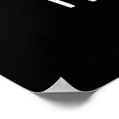 Mush-tache Funny Moustach Mushroom Pun Dark BG Poster (Hoek)