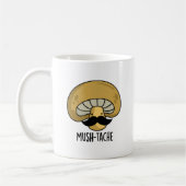 Mush-tache Grappige Moustach Mushroom Pun Koffiemok (Links)