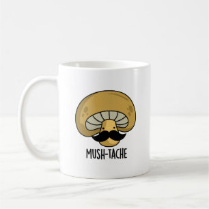 Mush-tache Grappige Moustach Mushroom Pun Koffiemok