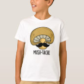 Mush-tache Grappige Moustach Mushroom Pun T-shirt (Voorkant)