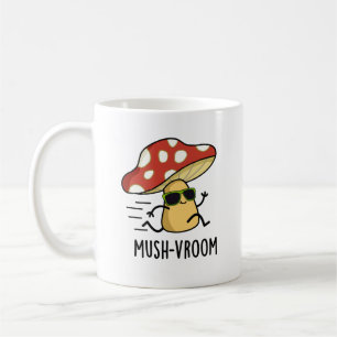 Mush-vroom Funny Fast Mushroom Pun Koffiemok