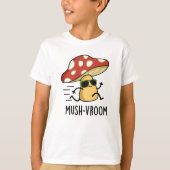 Mush-vroom Funny Fast Mushroom Pun T-shirt (Voorkant)