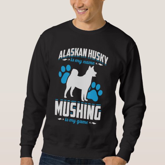 Mushing Race For Dog Sledding Dog Sled Rider Mushe Trui (Voorkant)