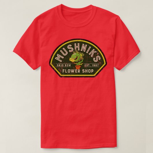 Mushniks Bloemenwinkel T-shirt (Design voorkant)