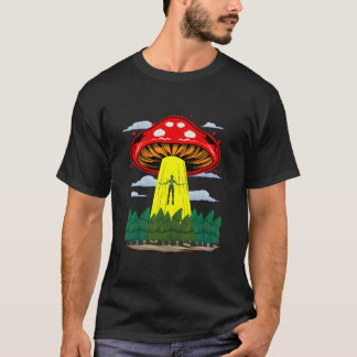 Mushroom Alien Shirt Alien Ontvoering UFO Liefhebb