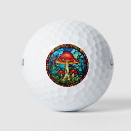 Mushroom Art Golf Ballen (Voorkant)