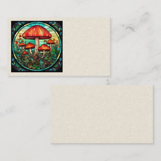 Mushroom Art Visitekaartjes (Voorkant / Achterkant)