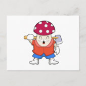 Mushroom as Farmer with Axe Briefkaart (Voorkant)