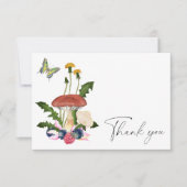 Mushroom baby shower - Dank u kaart (Voorkant)