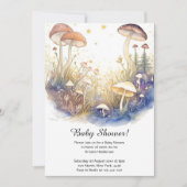 Mushroom Baby shower Invitation Kaart (Voorkant)