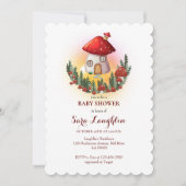 Mushroom Baby shower Invitation Kaart (Voorkant)