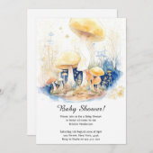 Mushroom Baby shower Invitation Kaart (Voorkant / Achterkant)