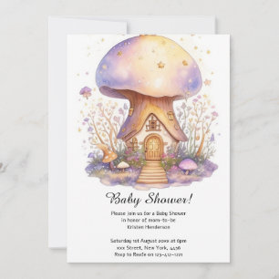 Mushroom Baby shower Invitation Kaart