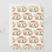 Mushroom Baby shower Invitation Kaart (Achterkant)