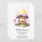 Mushroom Baby shower Invitation Kaart (Voorkant / Achterkant)