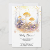 Mushroom Baby shower Invitation Kaart (Voorkant)