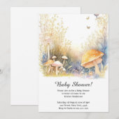 Mushroom Baby shower Invitation Kaart (Voorkant / Achterkant)