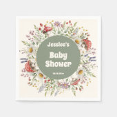 Mushroom Baby Shower Servet (Voorkant)