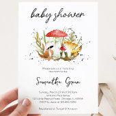 Mushroom Baby Shower Uitnodiging