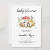 Mushroom Baby Shower Uitnodiging (Voorkant)