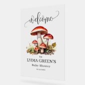 Mushroom Baby shower Uitnodiging, Herfst Baby show Acryl Bord (Hoek)