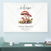 Mushroom Baby shower Uitnodiging, Herfst Baby show Spandoek (Beurs)