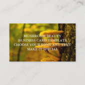 MUSHROOM BEAUTY BUSINESS CARD TEMPLATE VISITEKAARTJE (Voorkant)