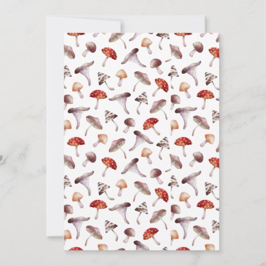 Mushroom betoverde bruiloft uitnodiging (Achterkant)