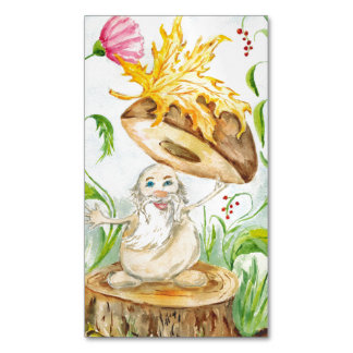 "Mushroom Boletus". Magnetisch visitekaartje