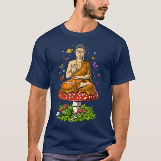 Mushroom Buddha boy T-shirt (Voorkant)