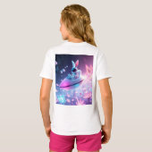 Mushroom Bungalow Neon & Space Paashaas neon T T-shirt (Achterkant volledig)