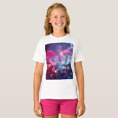 Mushroom Bungalow Neon & Space Paashaas neon T T-shirt (Voorkant volledig)