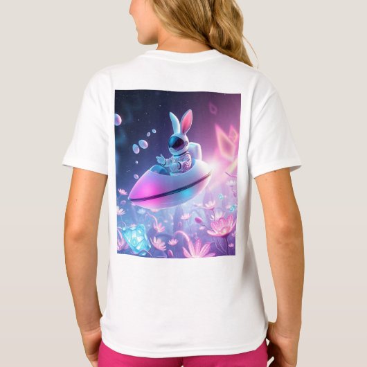 Mushroom Bungalow Neon & Space Paashaas neon T T-shirt (Achterkant)